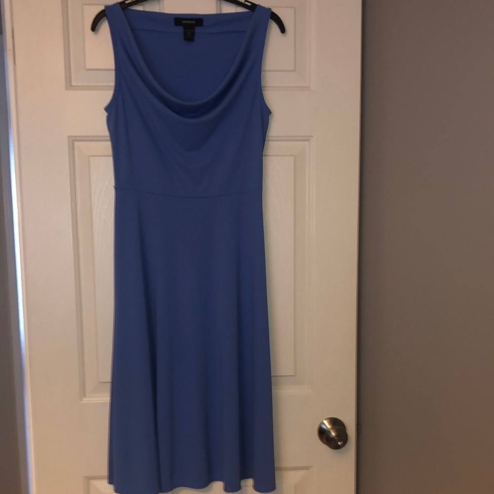 Express Blue Midi Dress